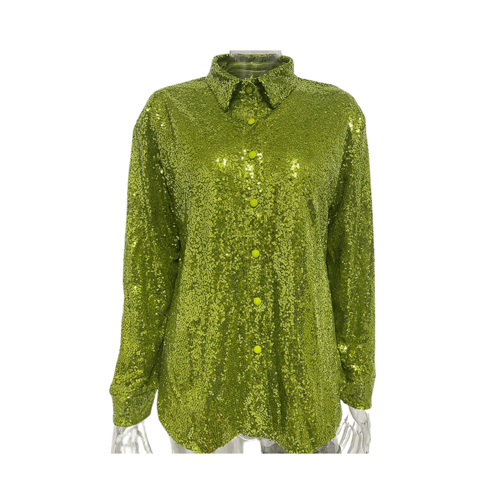 Sequined Sparkly Party Shirt - Kelly Obi New York