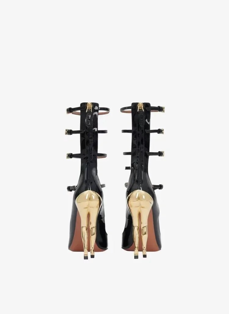 Sexy Back Quad Strap Stiletto - Kelly Obi New York