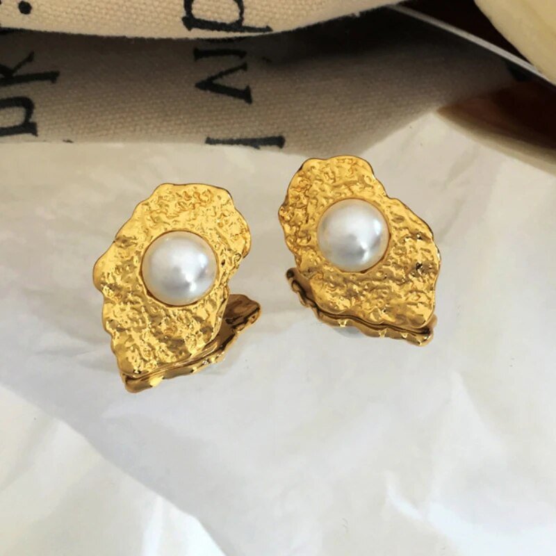 Shell Pearl Earrings - Kelly Obi New York