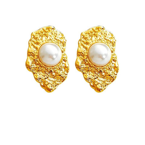 Shell Pearl Earrings - Kelly Obi New York