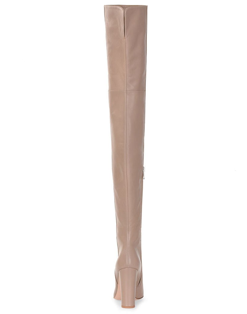 Side Zip Over-the-Knee Boots - Kelly Obi New York