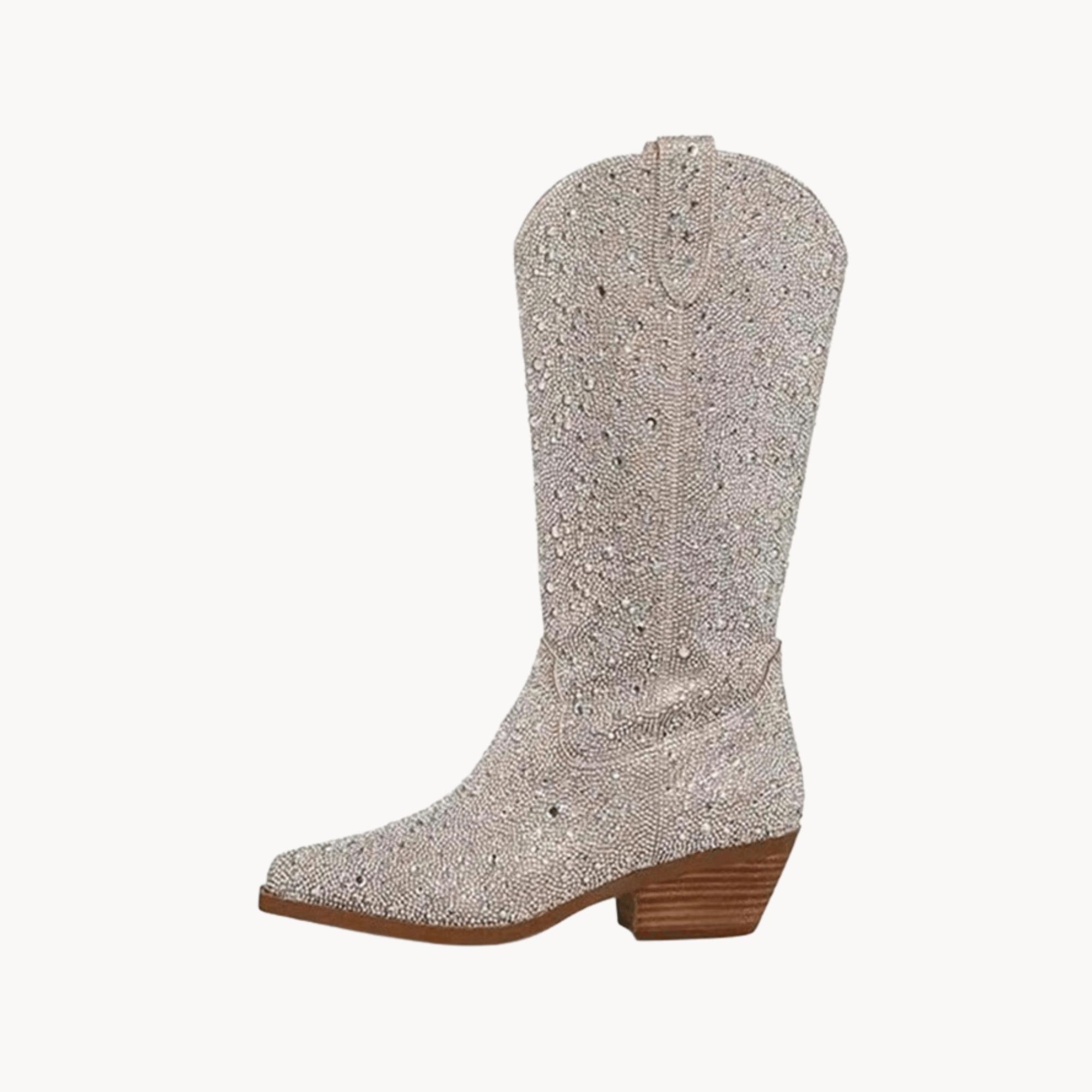 Silver Cowgirl Rhinestones Boots - Kelly Obi New York