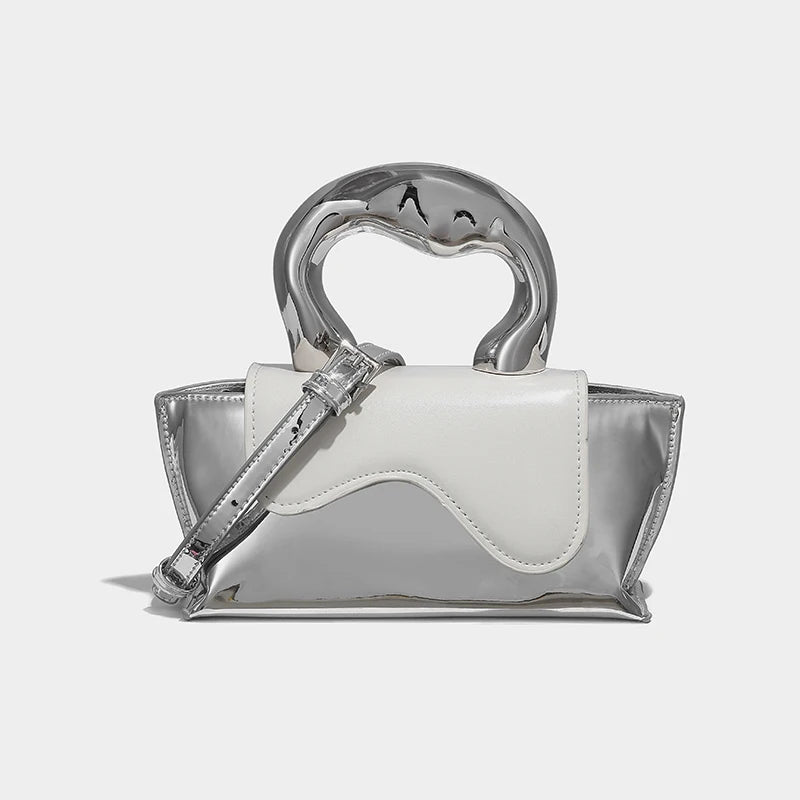 Silver Mix Sling Small Handbag - Kelly Obi New York