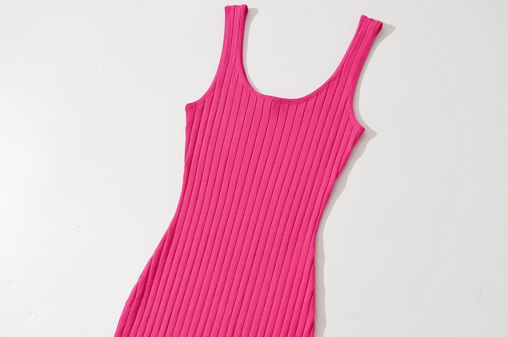 Simple Bodycon Knit Dress - Kelly Obi New York