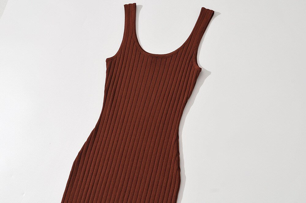 Simple Bodycon Knit Dress - Kelly Obi New York