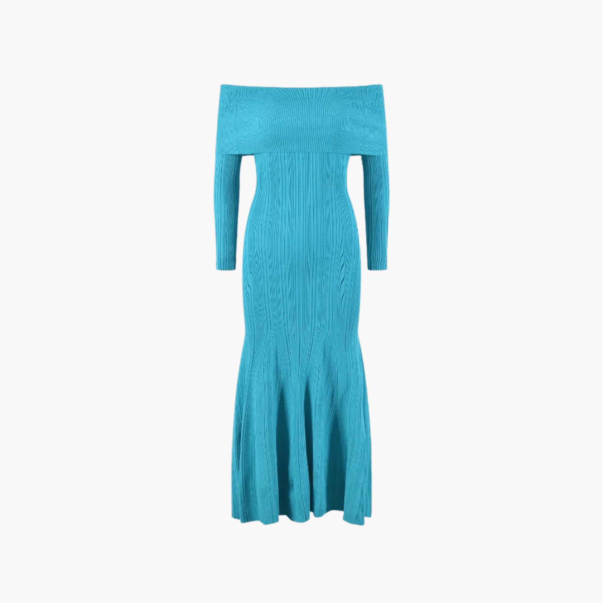 Sky Blue Knit Dress - Kelly Obi New York