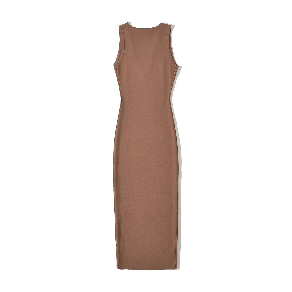 Sleeveless Midi Bodycon Knit Dress - Kelly Obi New York