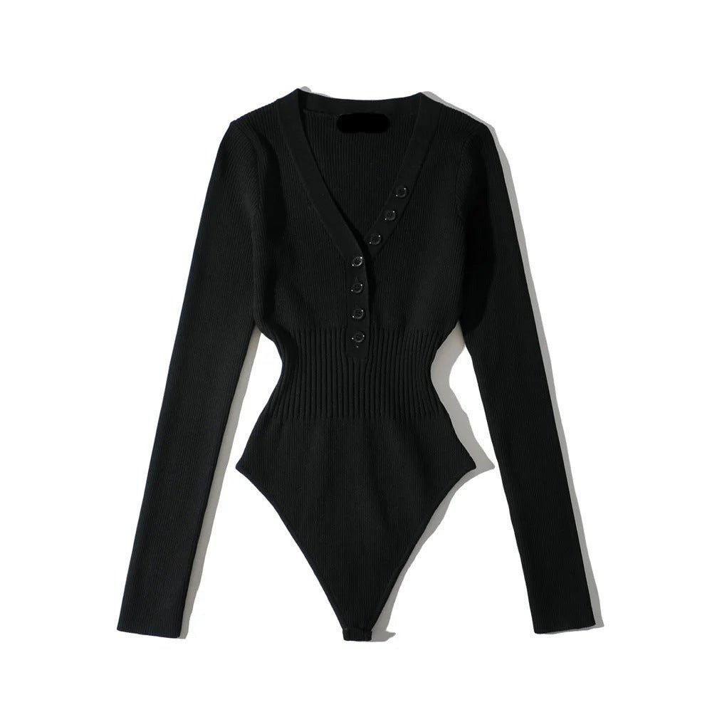 Slim Waist Long Sleeves Bodysuit - Kelly Obi New York