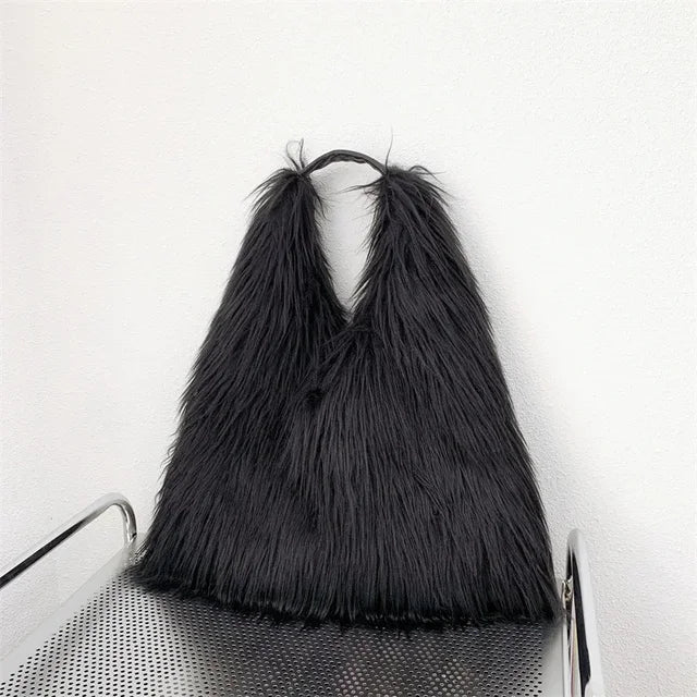 Soft Faux Fur Tote Bag - Kelly Obi New York