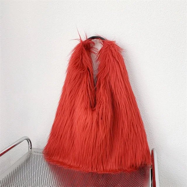 Soft Faux Fur Tote Bag - Kelly Obi New York