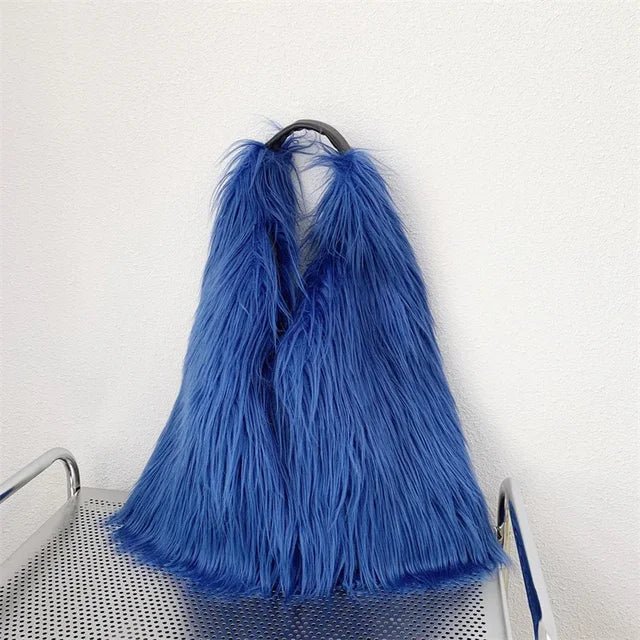 Soft Faux Fur Tote Bag - Kelly Obi New York