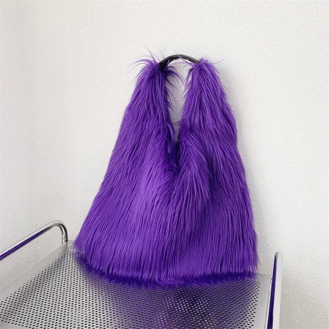 Soft Faux Fur Tote Bag - Kelly Obi New York