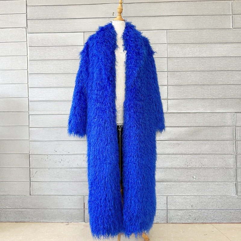 Soft Long Faux Fur Coat - Kelly Obi New York