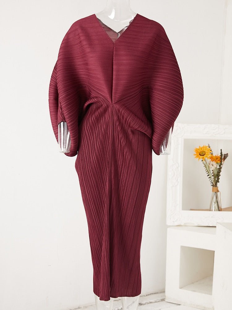 Solo Pleated Dress - Kelly Obi New York