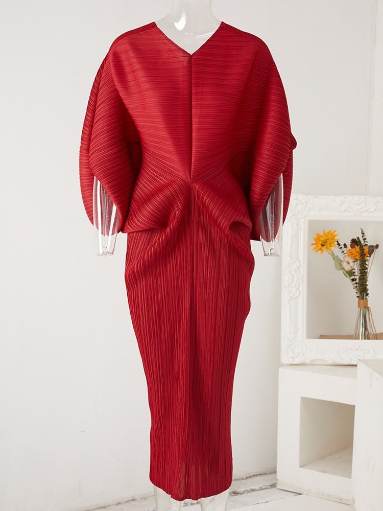 Solo Pleated Dress - @silver_sistah1970 - Kelly Obi New York