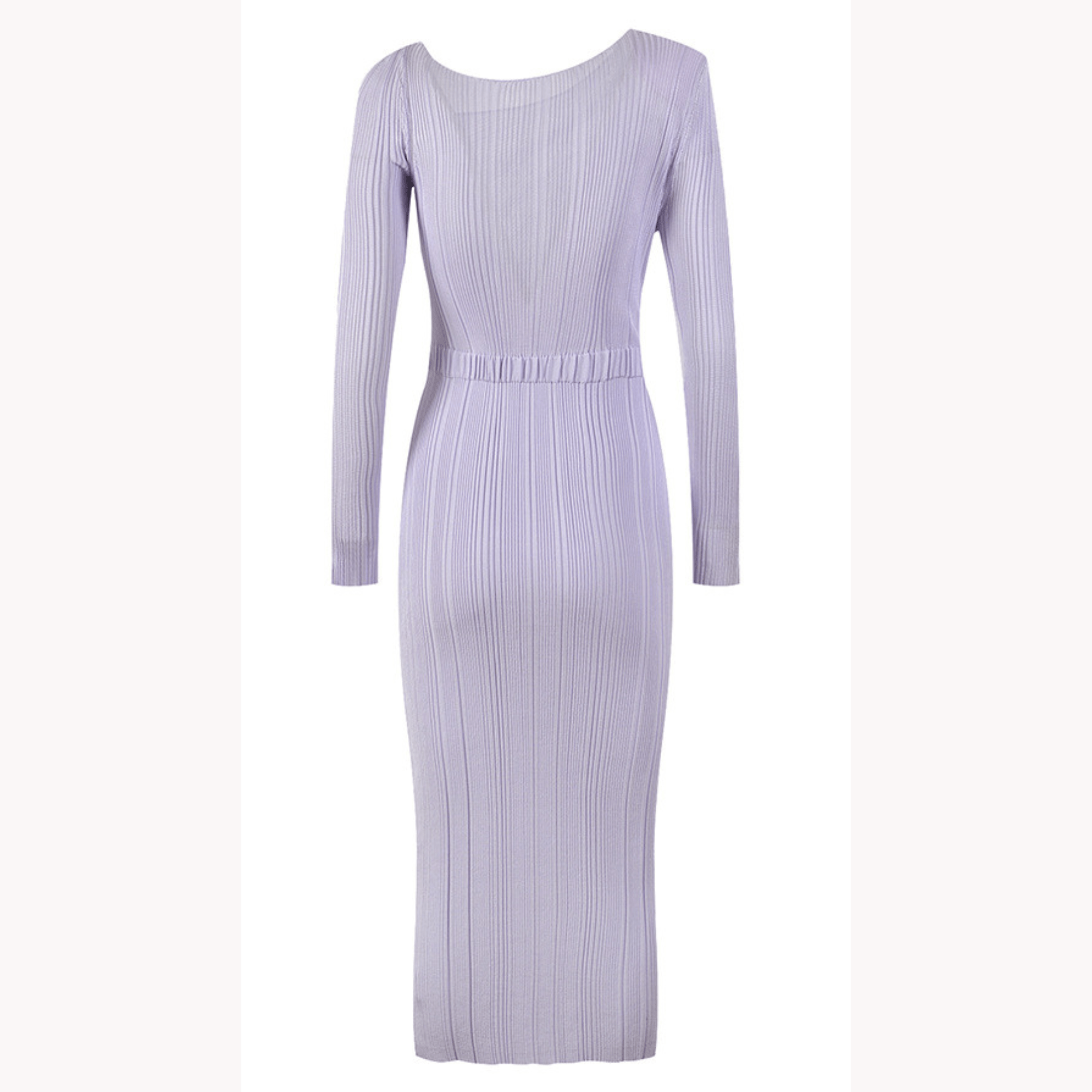 Spliced Ribbed Knit Midi Dress - Kelly Obi New York