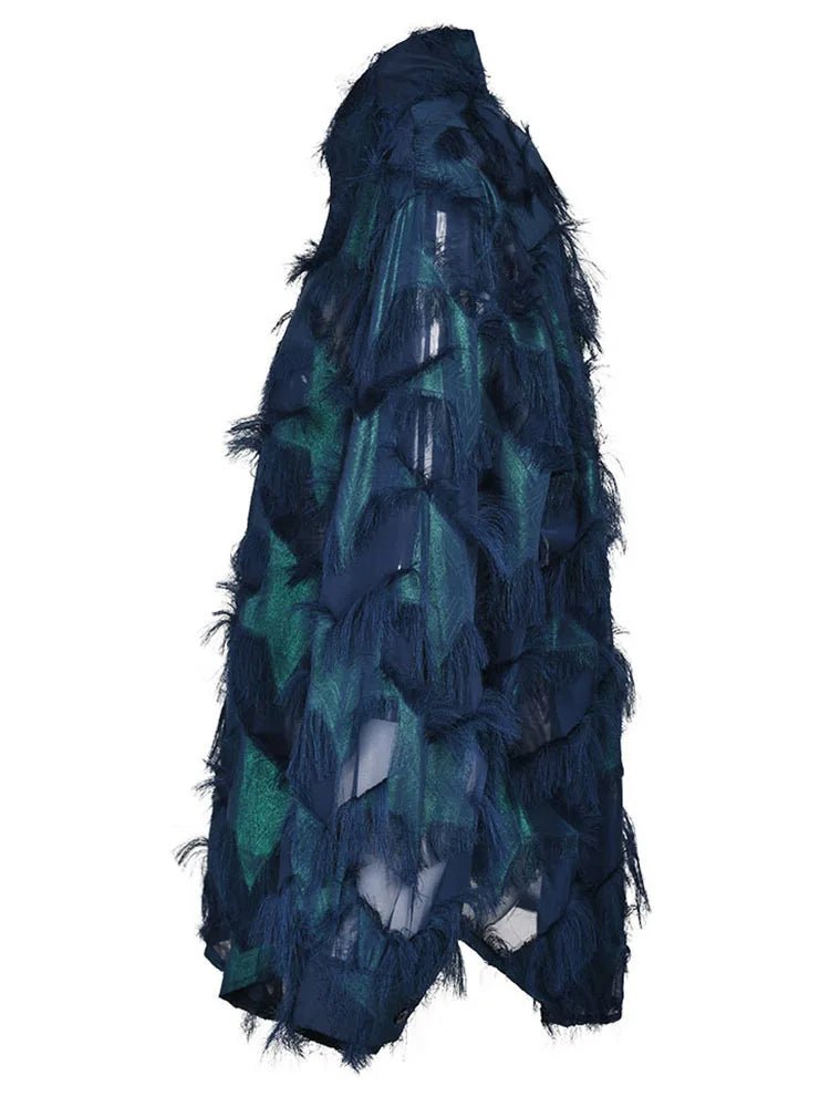 Stars Feathery Tassels Shirt - Kelly Obi New York