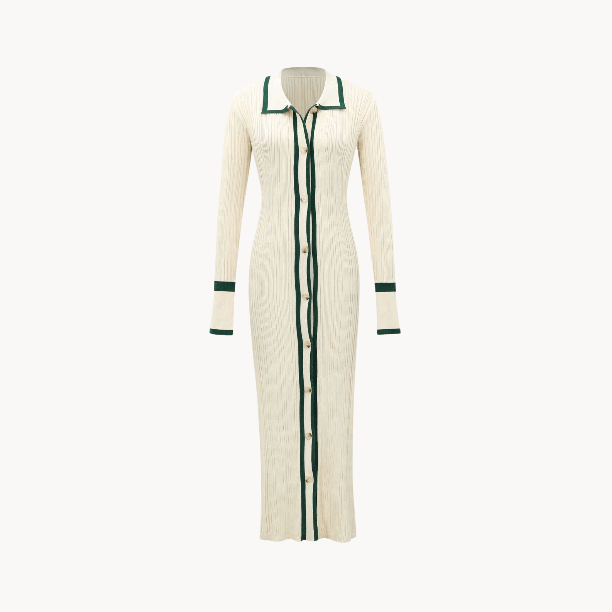 Stripe Lapel Dress - Kelly Obi New York