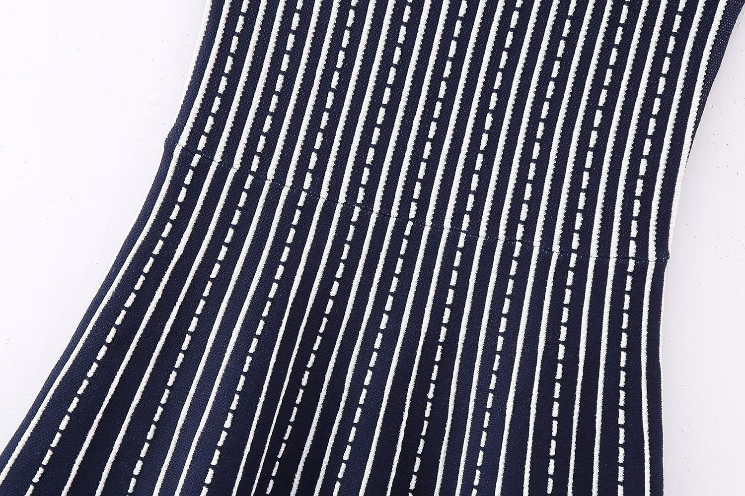 Striped Knit Mini Dress - Kelly Obi New York