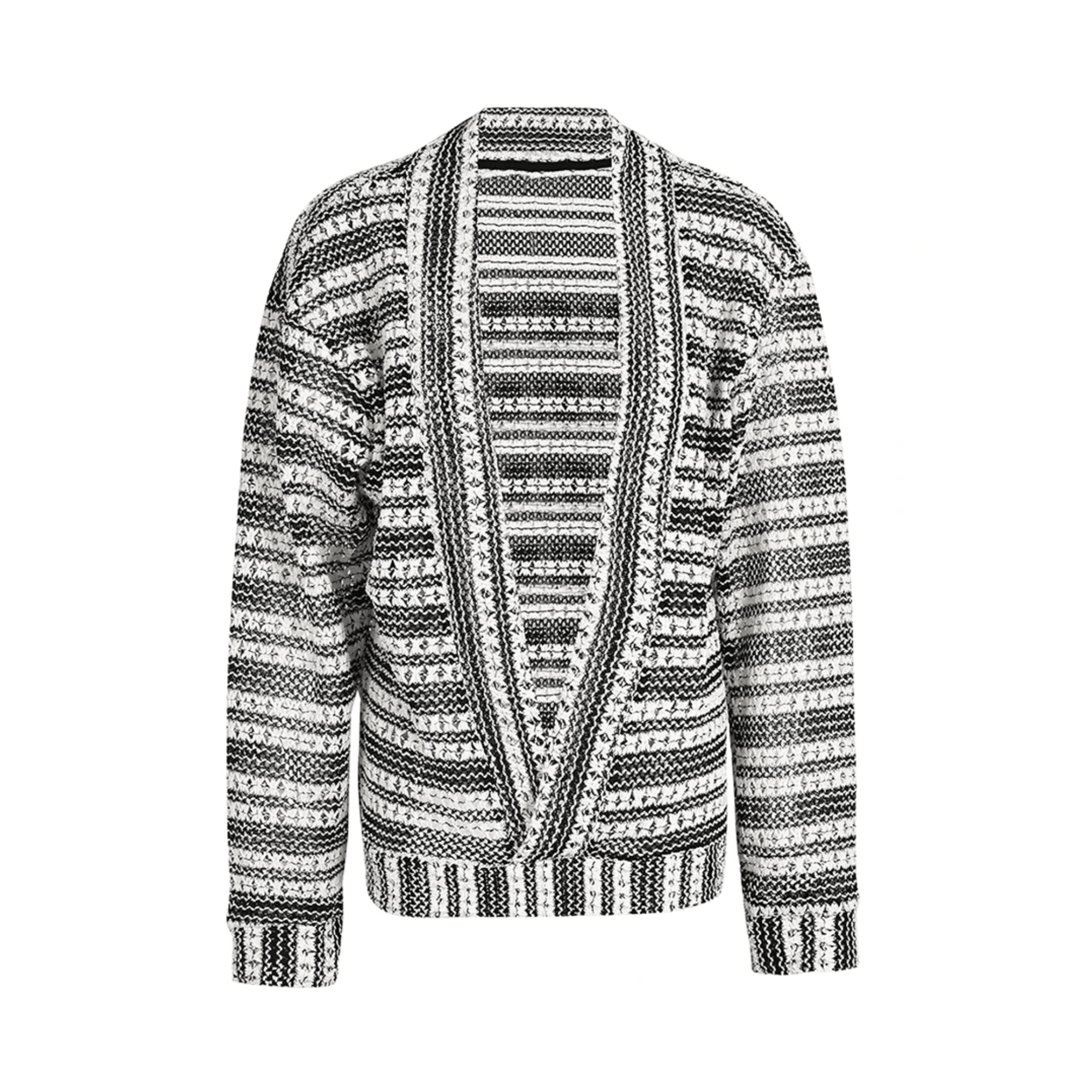 Striped Loose Knit Cardigan - Kelly Obi New York