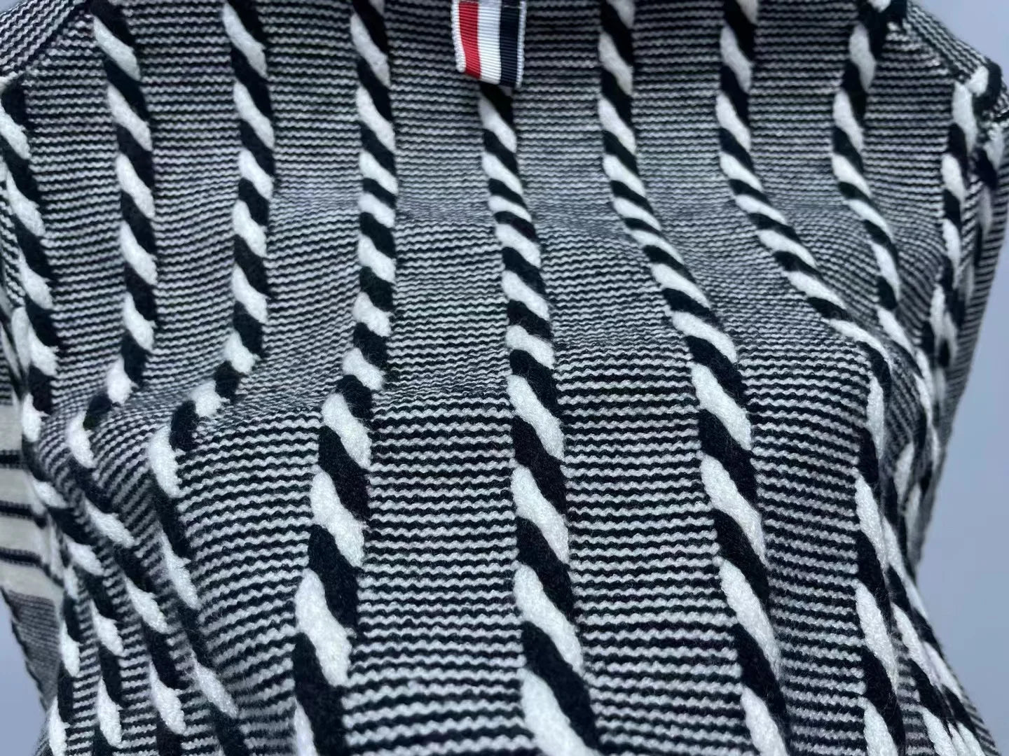 Striped Ropes Knit Cardigan - Kelly Obi New York