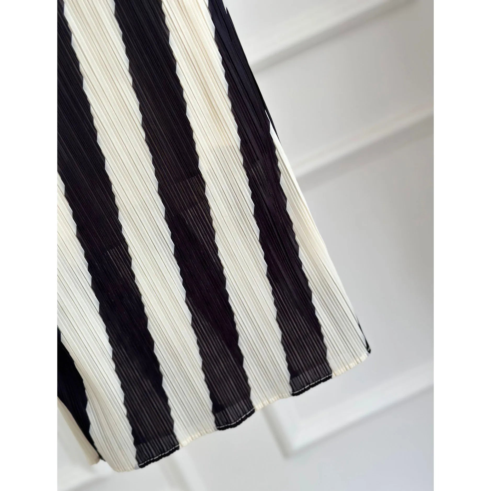 Striped Semi Sheer Midi Skirt - Kelly Obi New York