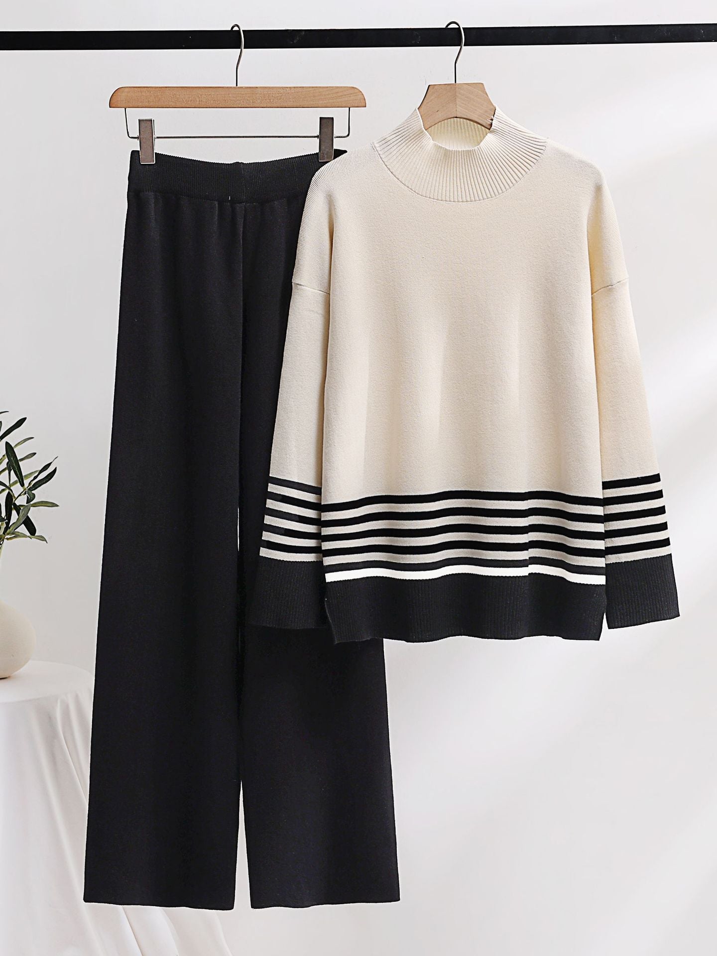 Stripes Sweater+Pants Knit Set - Kelly Obi New York