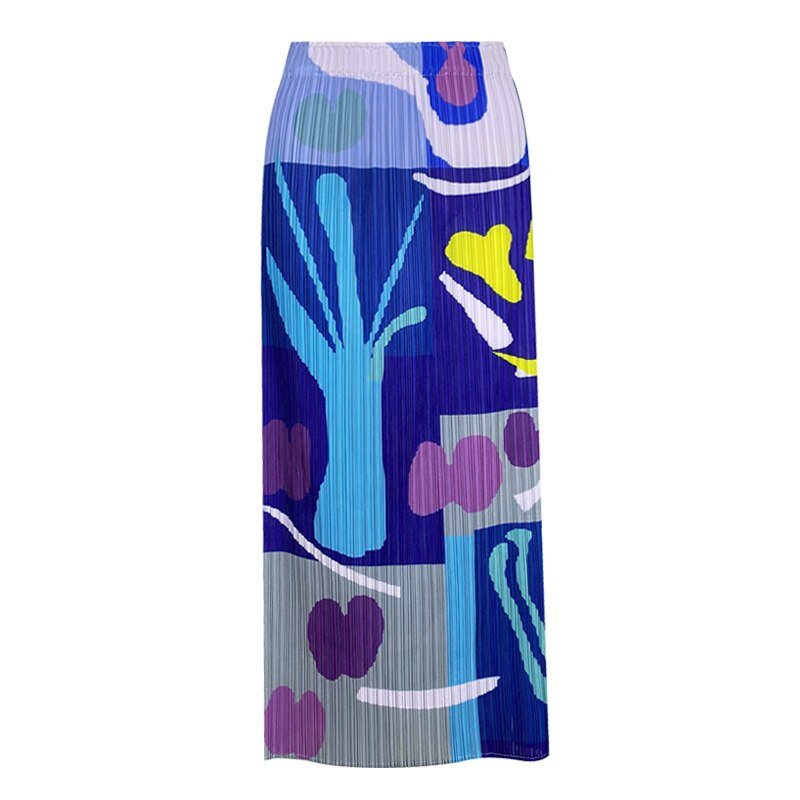 Summer Print Pleated Skirt - Kelly Obi New York
