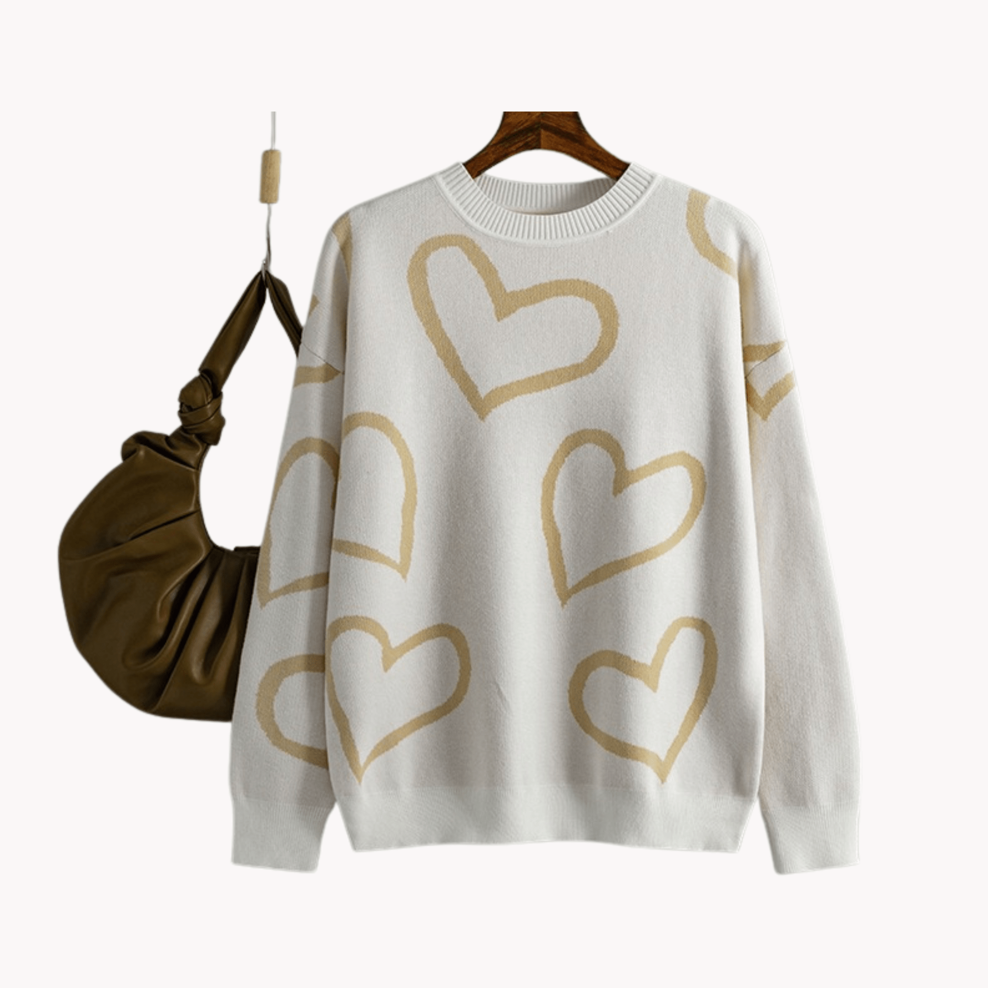 Sweetheart Loose Knit Sweater - Kelly Obi New York