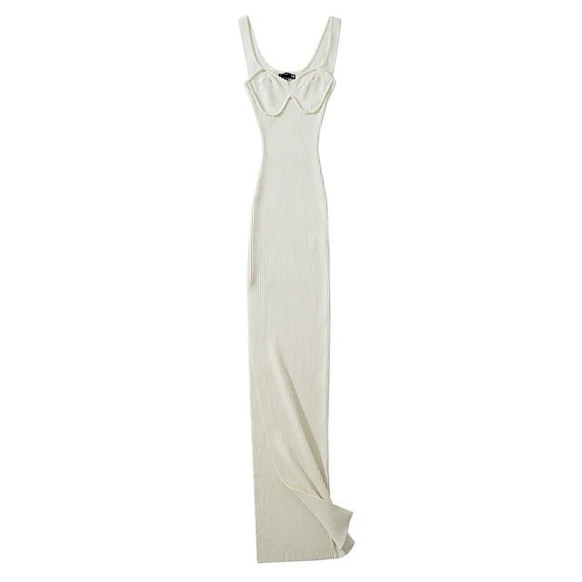 Sweetheart Sleeveless Maxi Knit Dress - Kelly Obi New York