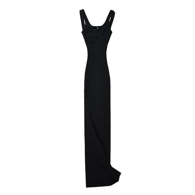 Sweetheart Sleeveless Maxi Knit Dress - Kelly Obi New York