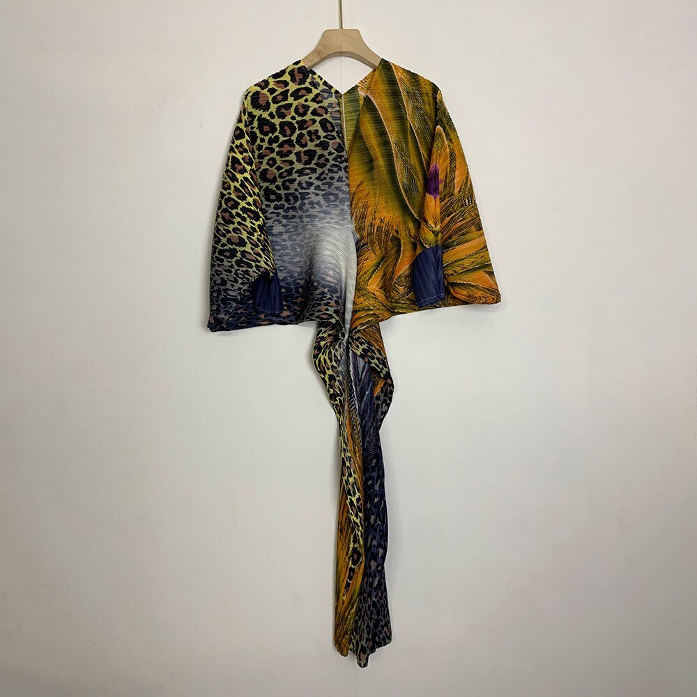 Swift Cheetah Pleated Dress - Kelly Obi New York