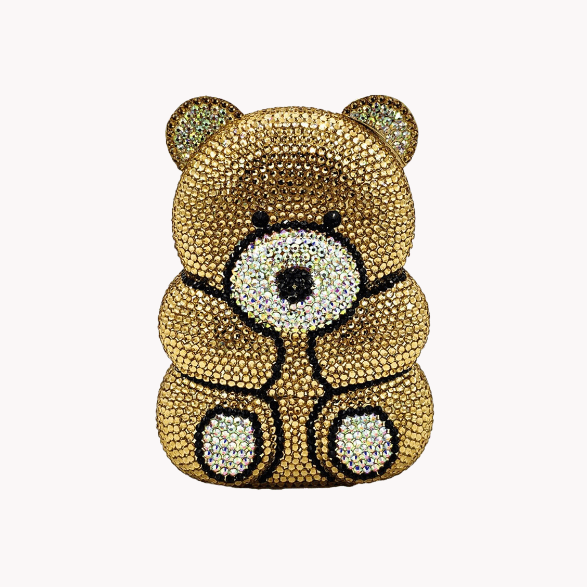 Teddy Gold Crystal Handbag - Kelly Obi New York