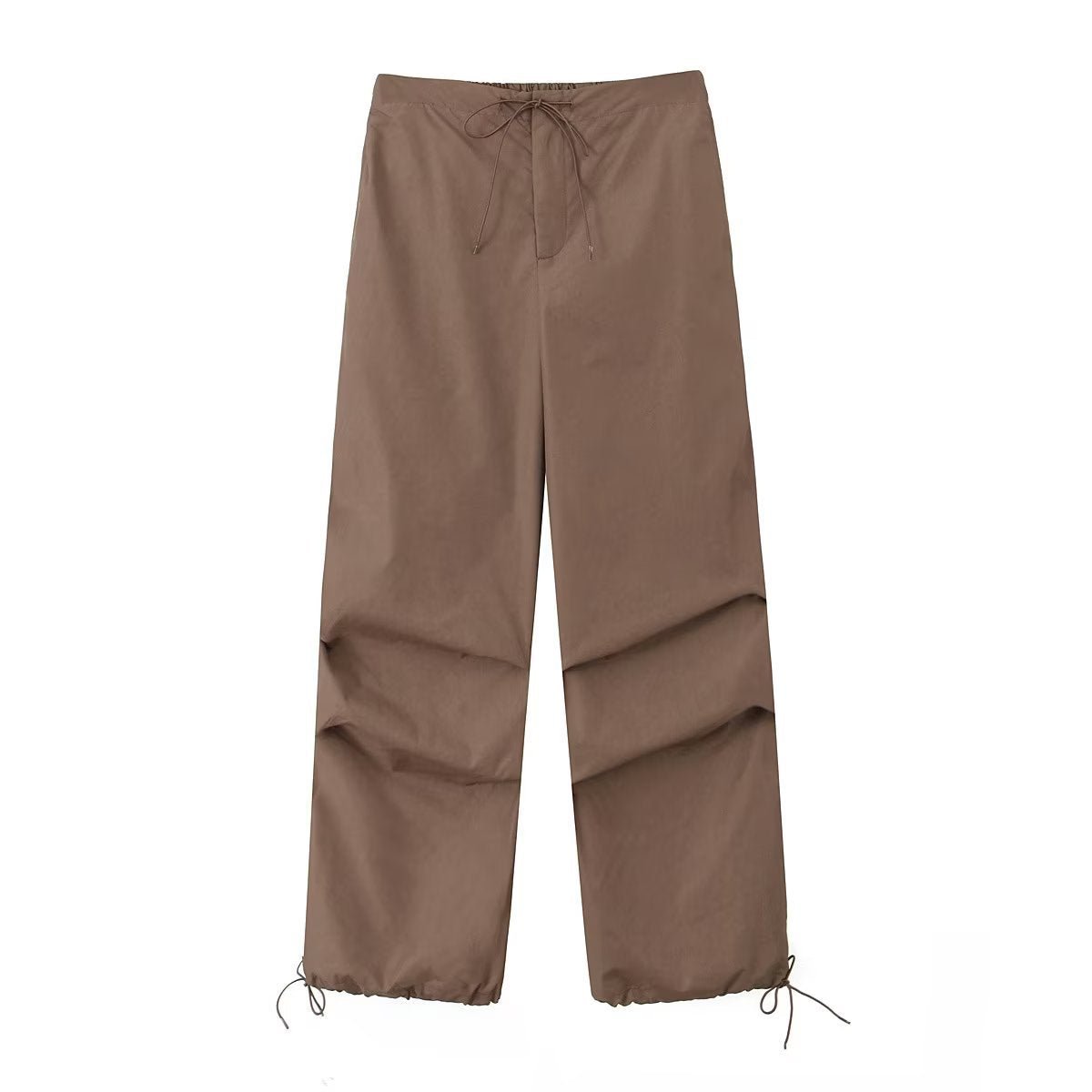 Tie Waist Pleated Baggy Sweatpants - Kelly Obi New York