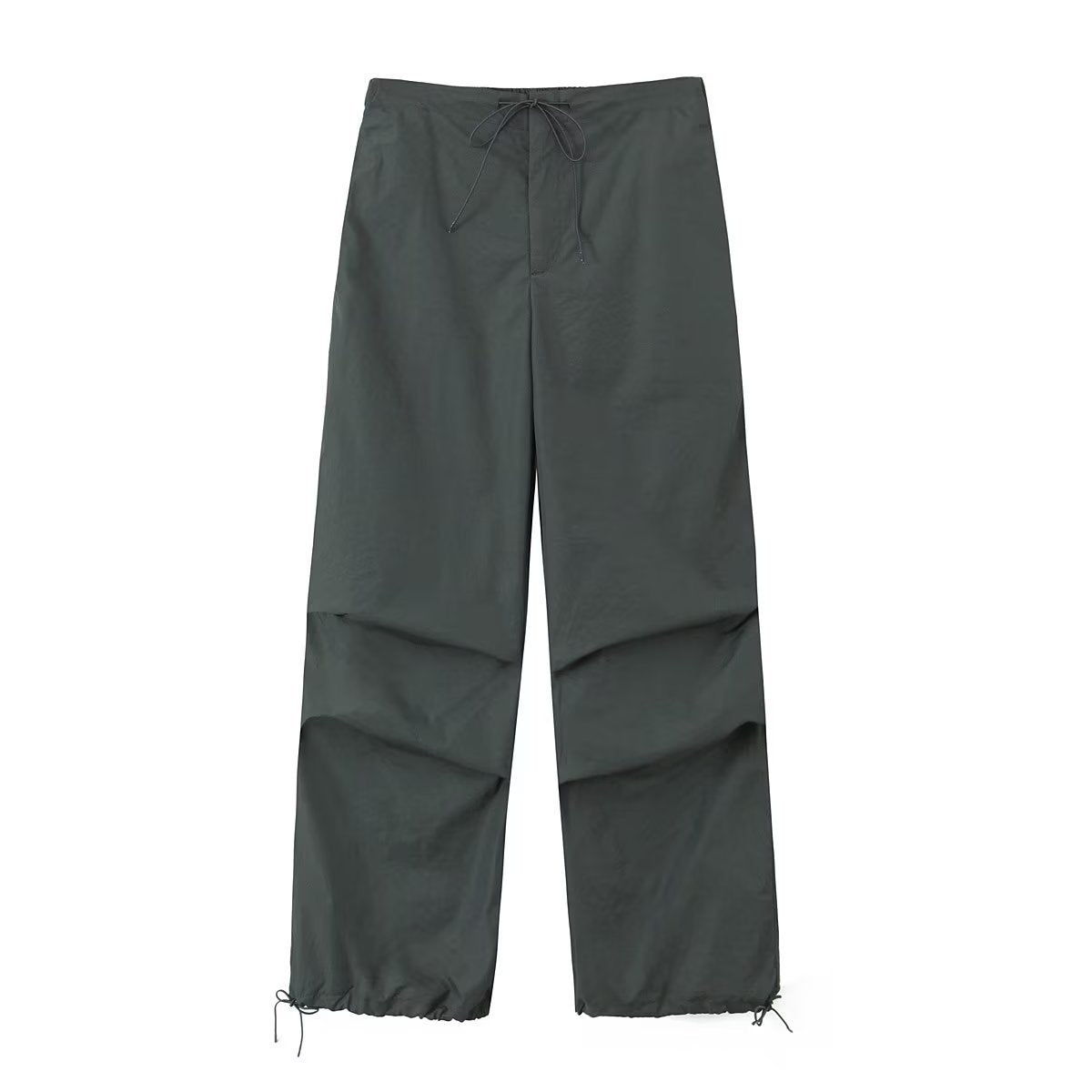 Tie Waist Pleated Baggy Sweatpants - Kelly Obi New York