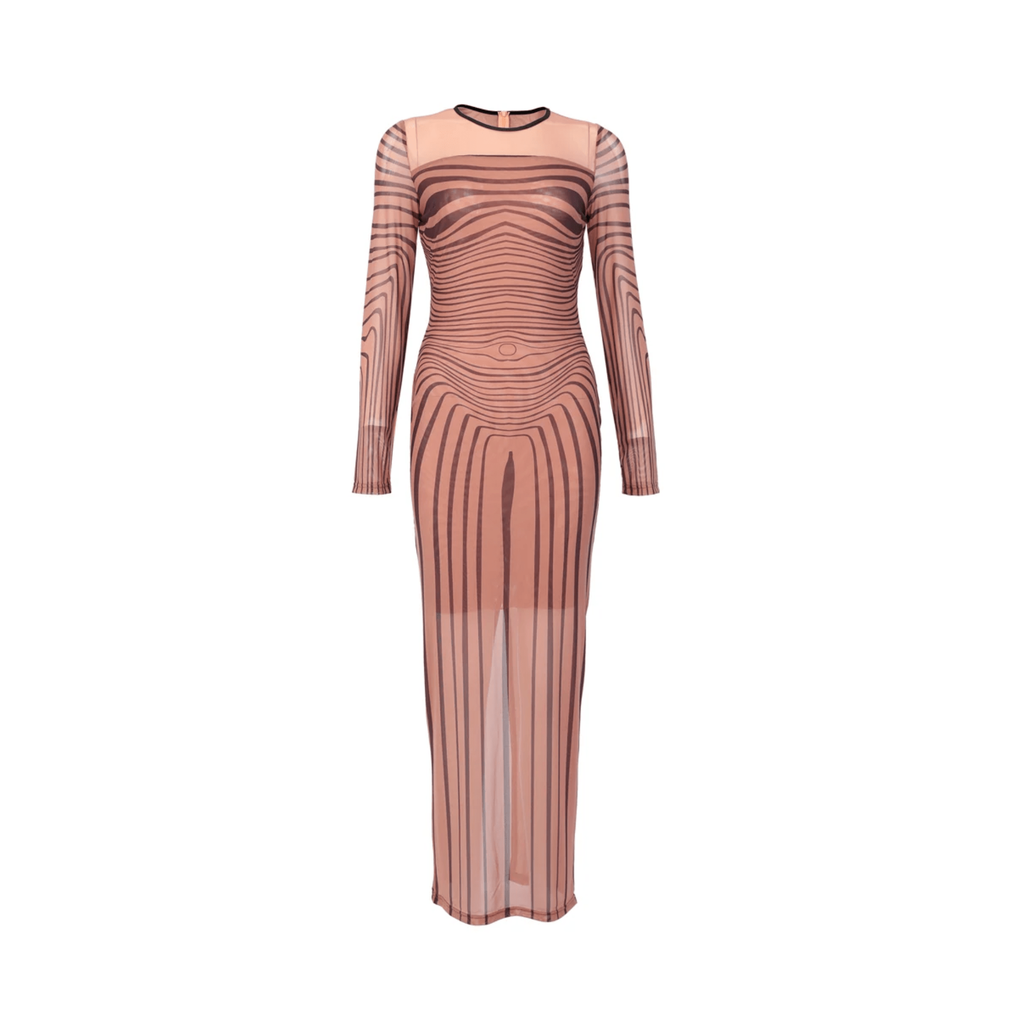 Trendy Mesh Bodycon Party Dress - Kelly Obi New York