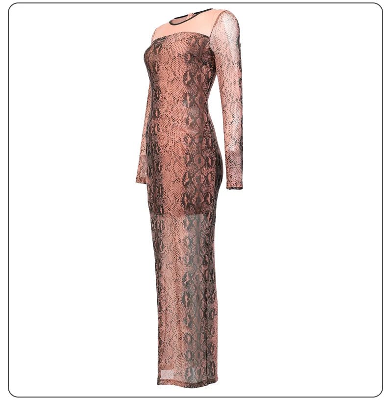 Trendy Mesh Bodycon Party Dress - Kelly Obi New York