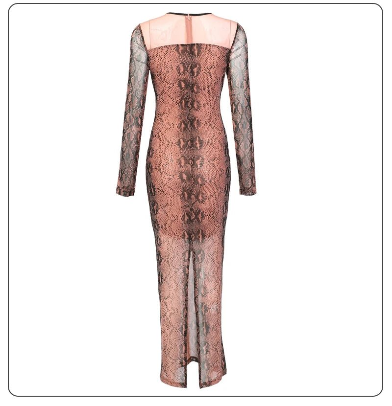 Trendy Mesh Bodycon Party Dress - Kelly Obi New York