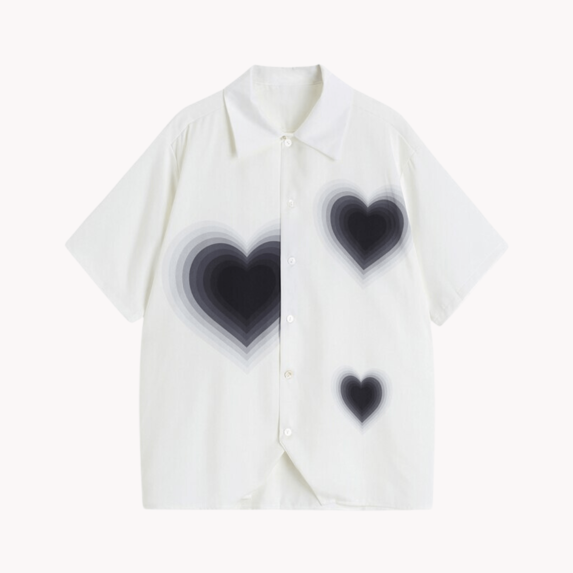 Triple Heart Short Sleeves Shirt - Kelly Obi New York