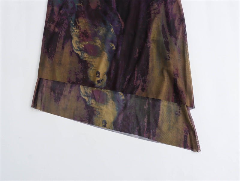 Tulle Backless Pleated Midi Dress - Kelly Obi New York