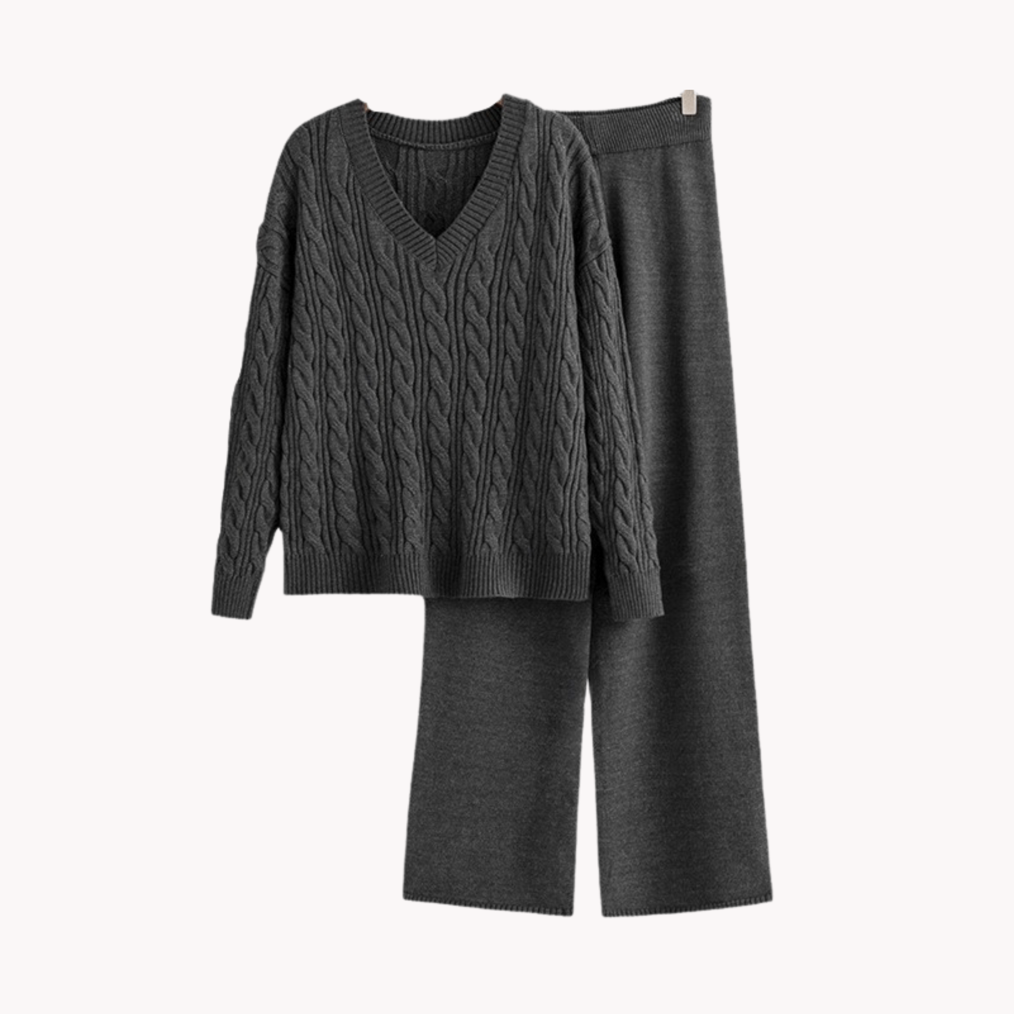 Twist Knit Sweater and Pants Set - Kelly Obi New York