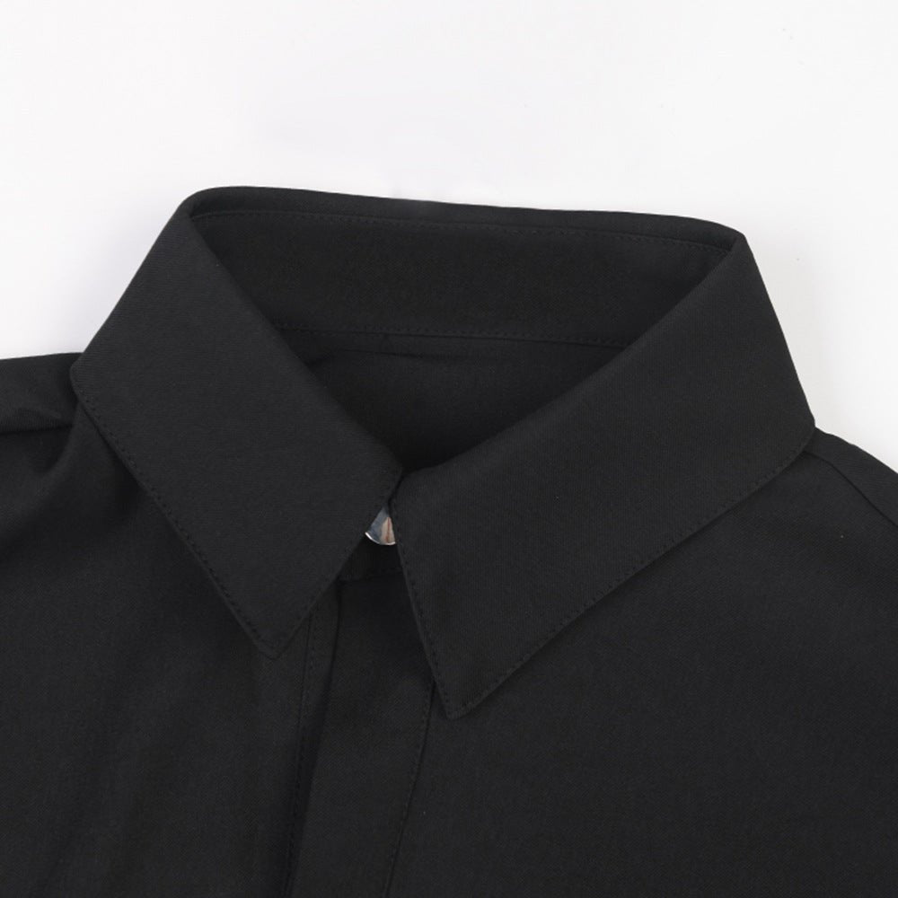 Twisted Front Hollow Out Shirt - Kelly Obi New York