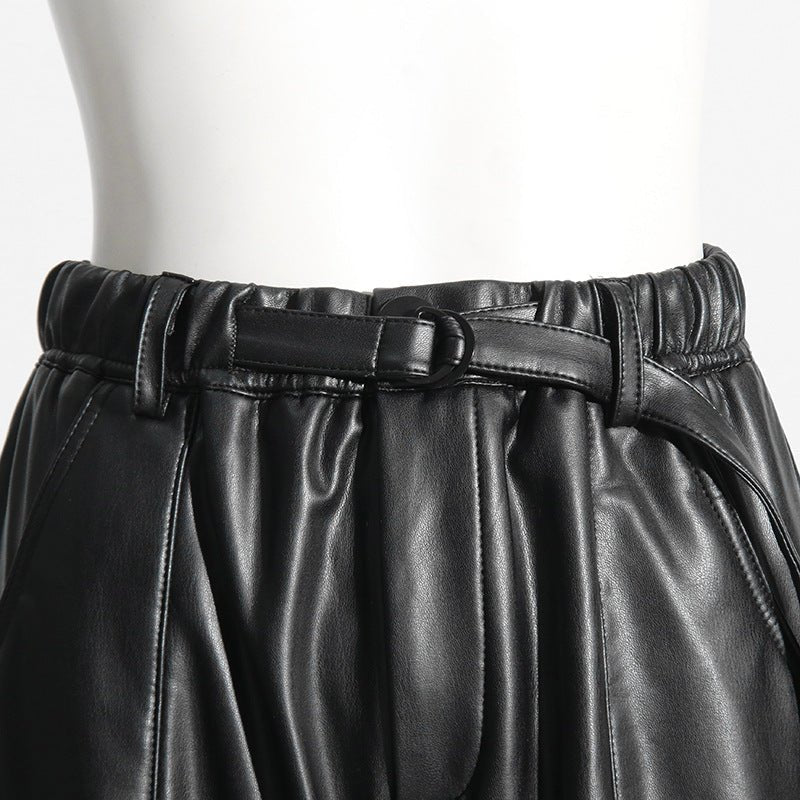 Vegan Leather Cargo Pants - Kelly Obi New York