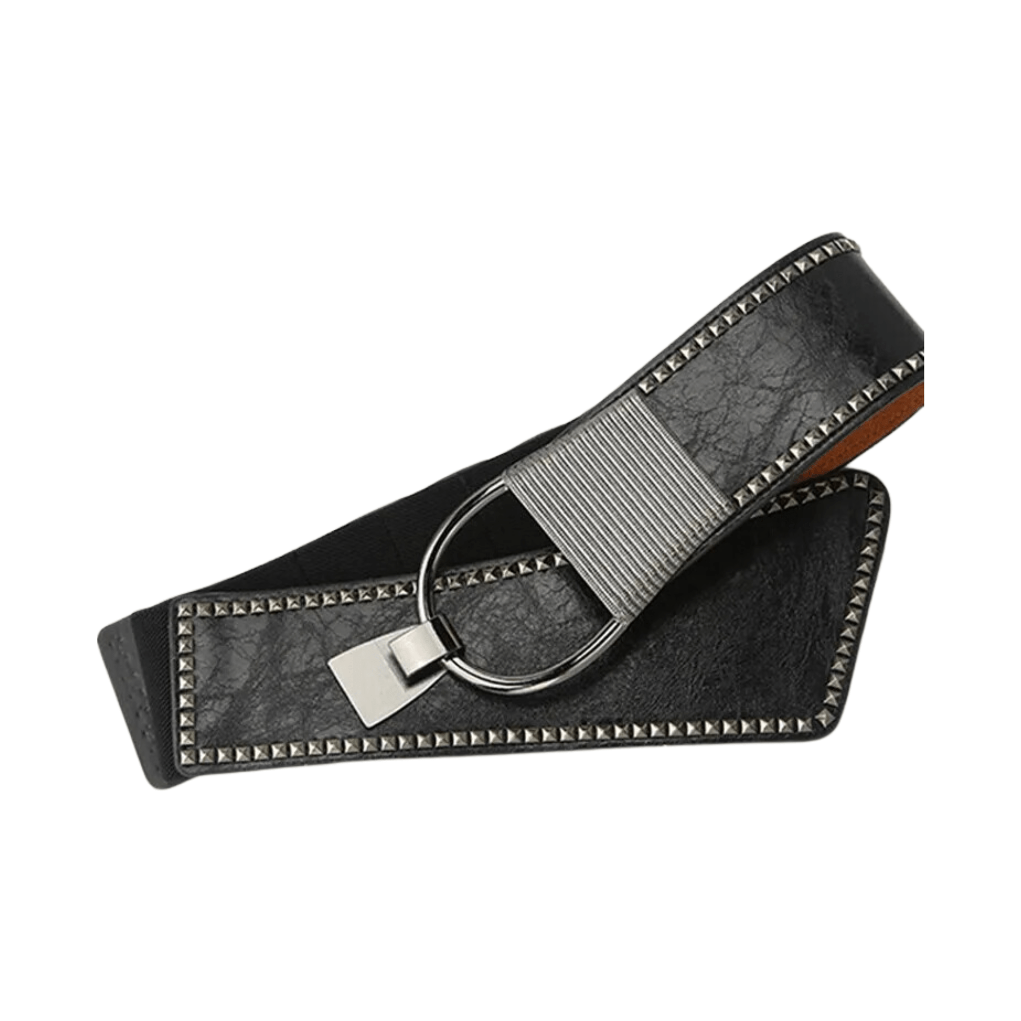 Vegan Leather Studded Waist Belt - Kelly Obi New York