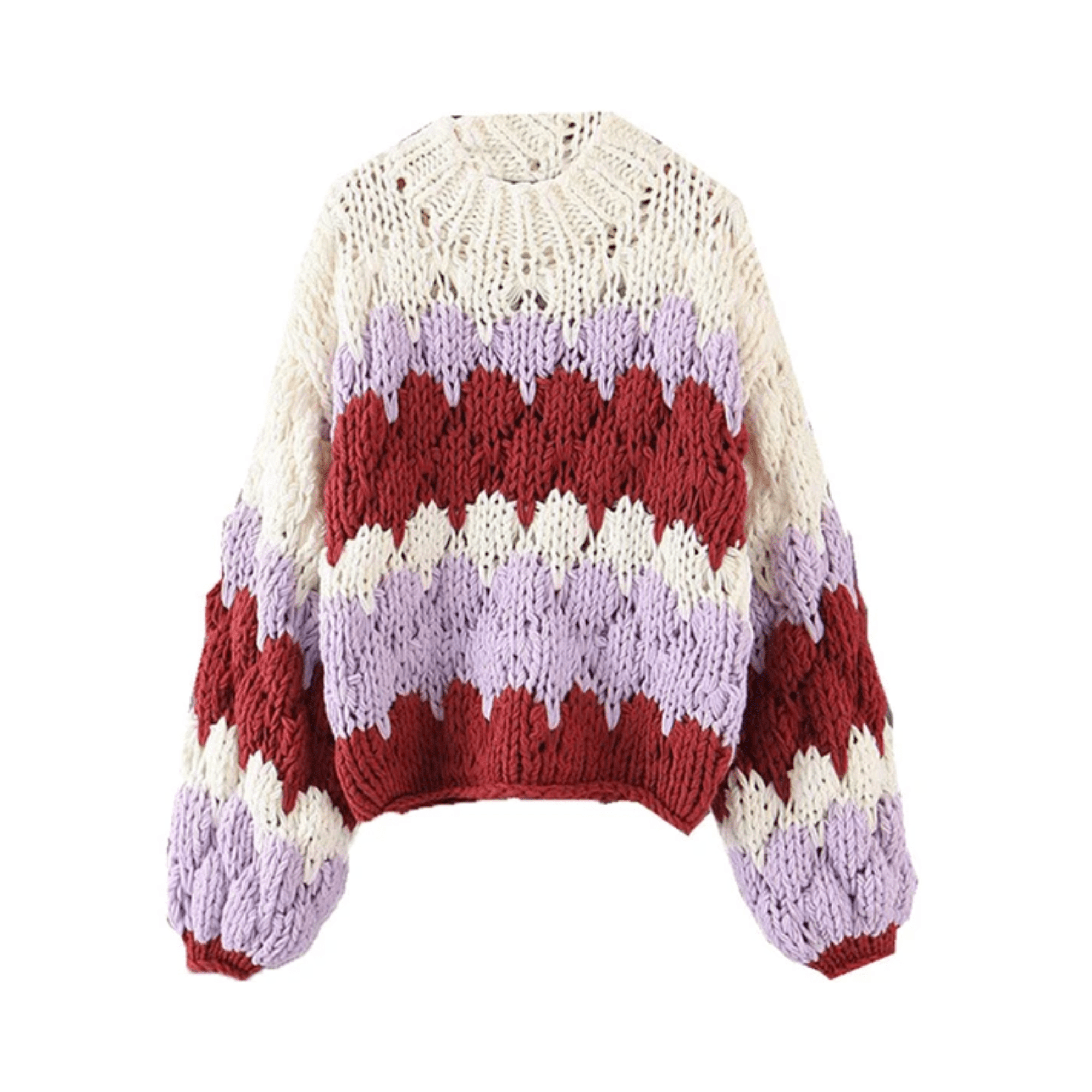 Warm Cozy Loose Knit Sweater - Kelly Obi New York