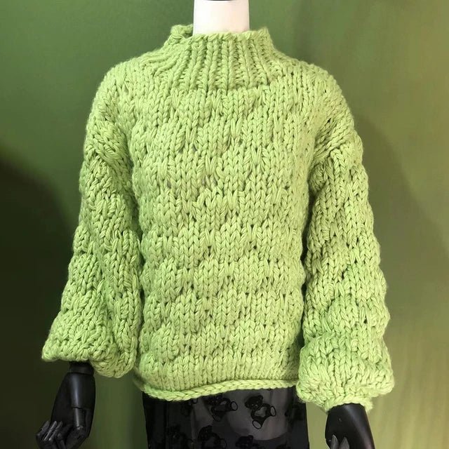 Warm Cozy Loose Knit Sweater - Kelly Obi New York