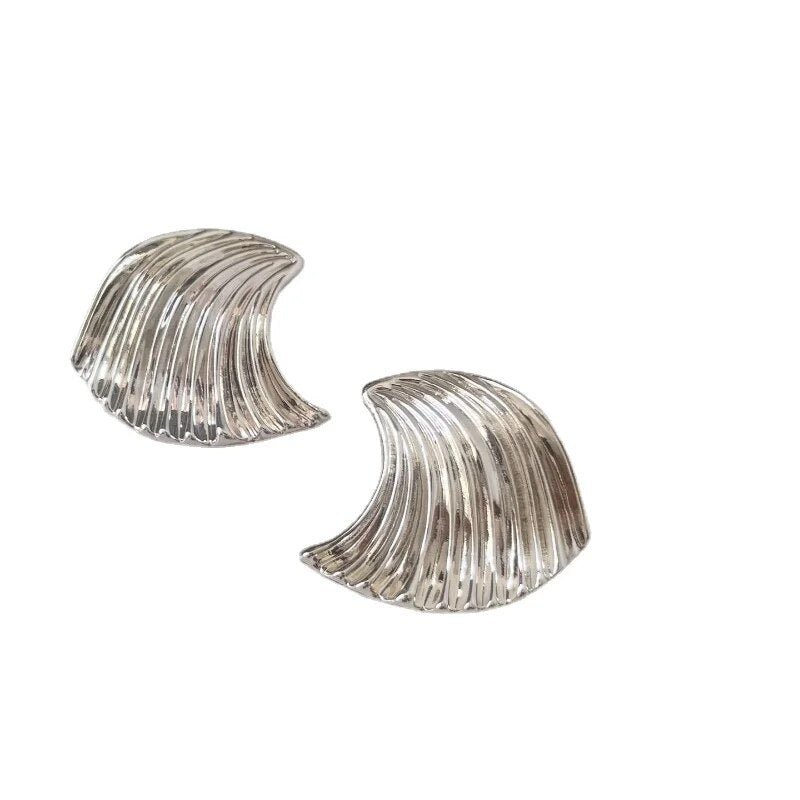 Wavy Metal Earrings - Kelly Obi New York