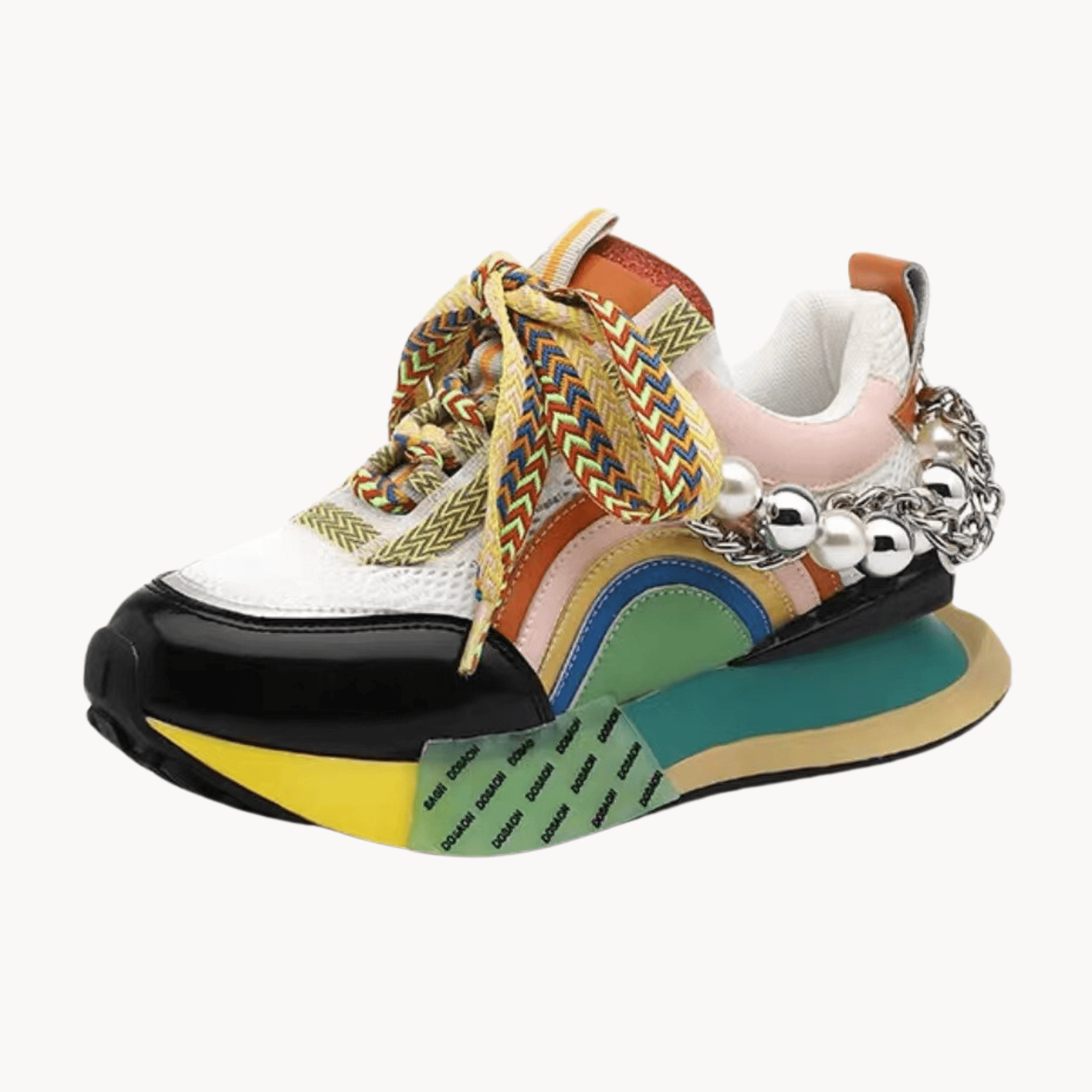 Whimsical Rainbow Sneakers - Kelly Obi New York