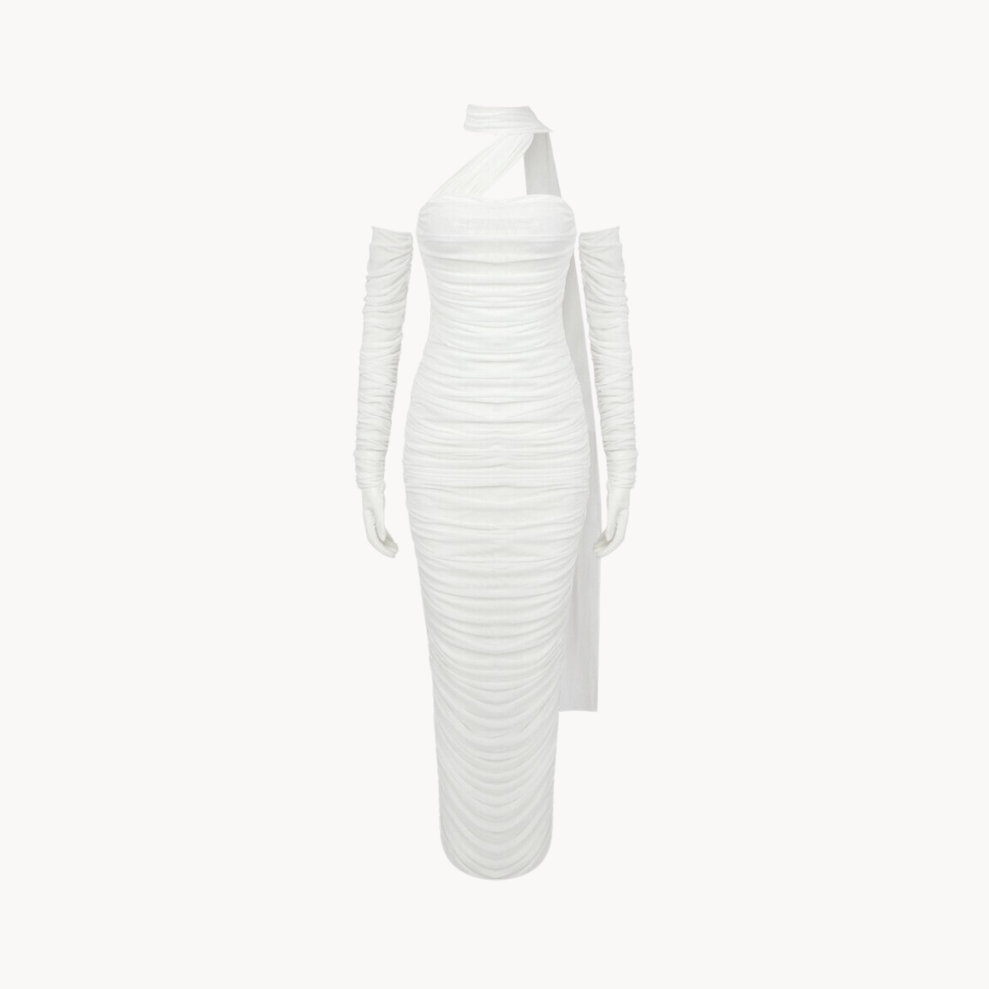 White Glove Bodycon Dress - Kelly Obi New York