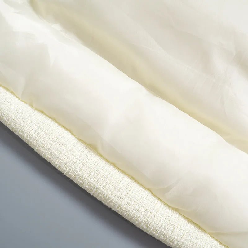 Wide Shoulder Cotton-Padded Vest - Kelly Obi New York